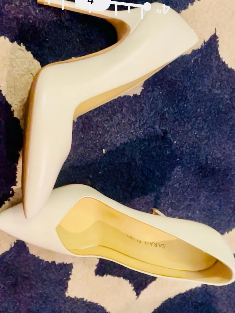 Sarah Flint Perfect Pump 100 White  Calf